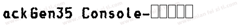 ackGen35 Console字体转换